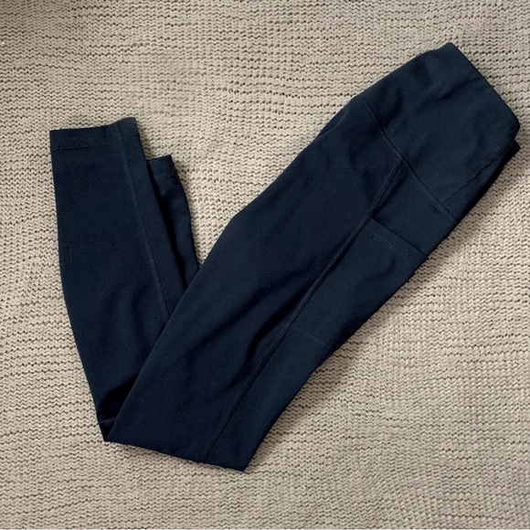 Navy Blue Yogalicious Lux High Waist Leggings - Picture 6 of 10